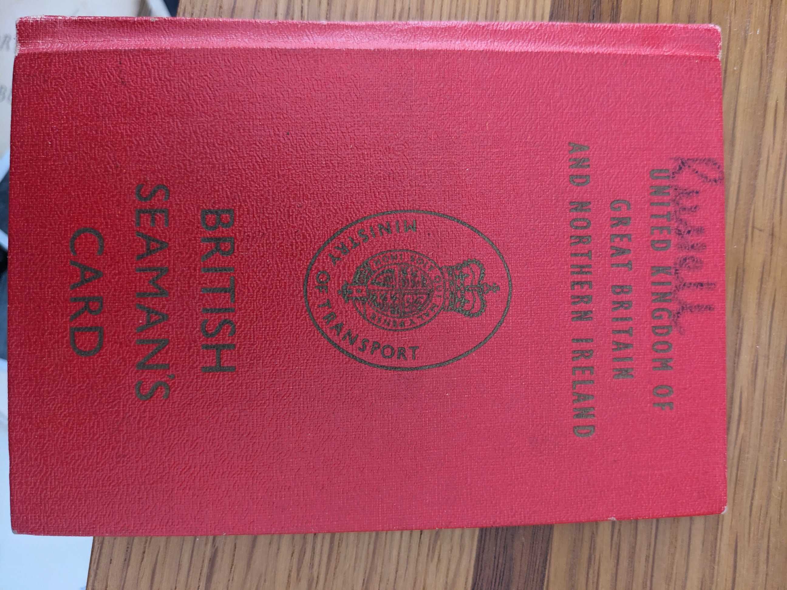 David's British Seaman's card